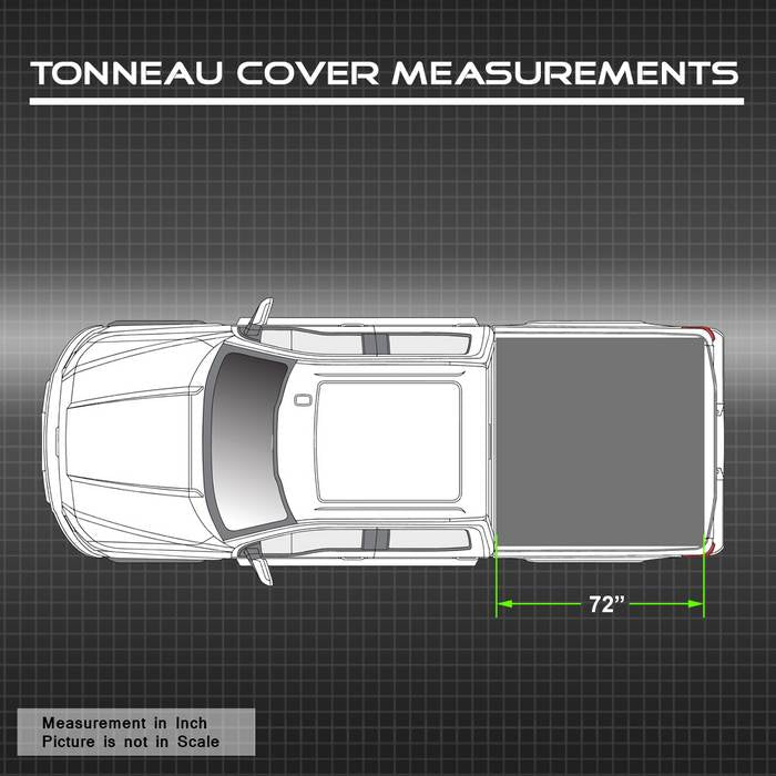 SPYDER xTune 04-11 Chevy Colorado 72in. Bed Roll-Up Style Tonneau Cover - Black (TC-RU-CCO04-72) 9043758