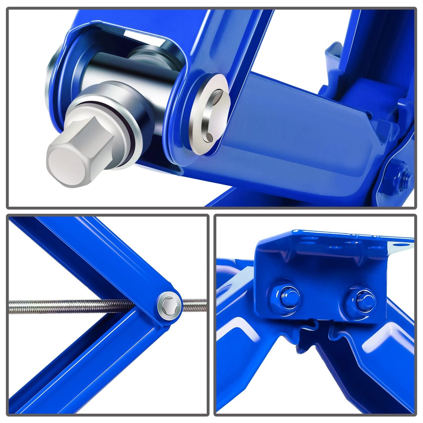 RV Scissor Jack Kit 2-Piece 24 Inch 5000 LBS Stabilizer Polyurethane