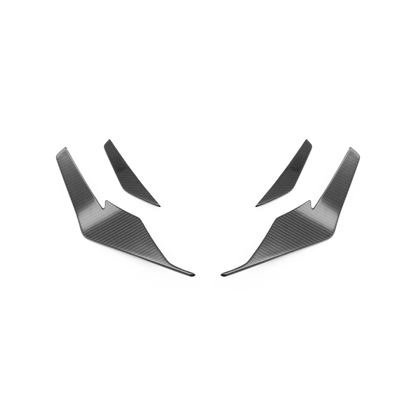 Audi R8 4S Facelift LCI Pre-Preg Carbon Fibre Front Bumper Canards by TRE (2021-2024)