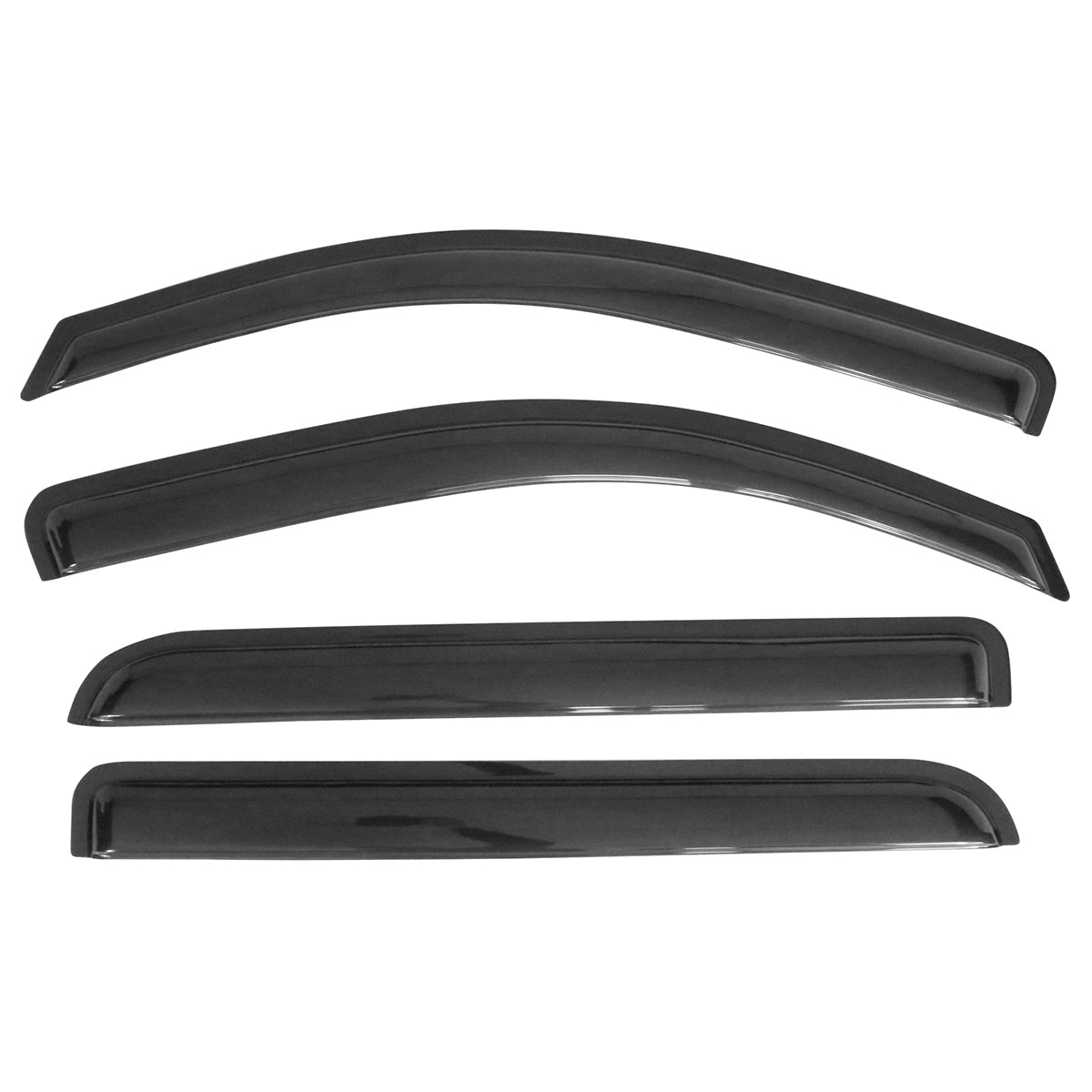 2014-2019 Chevrolet Silverado GMC Sierra Crew Cab Slim Window Visor