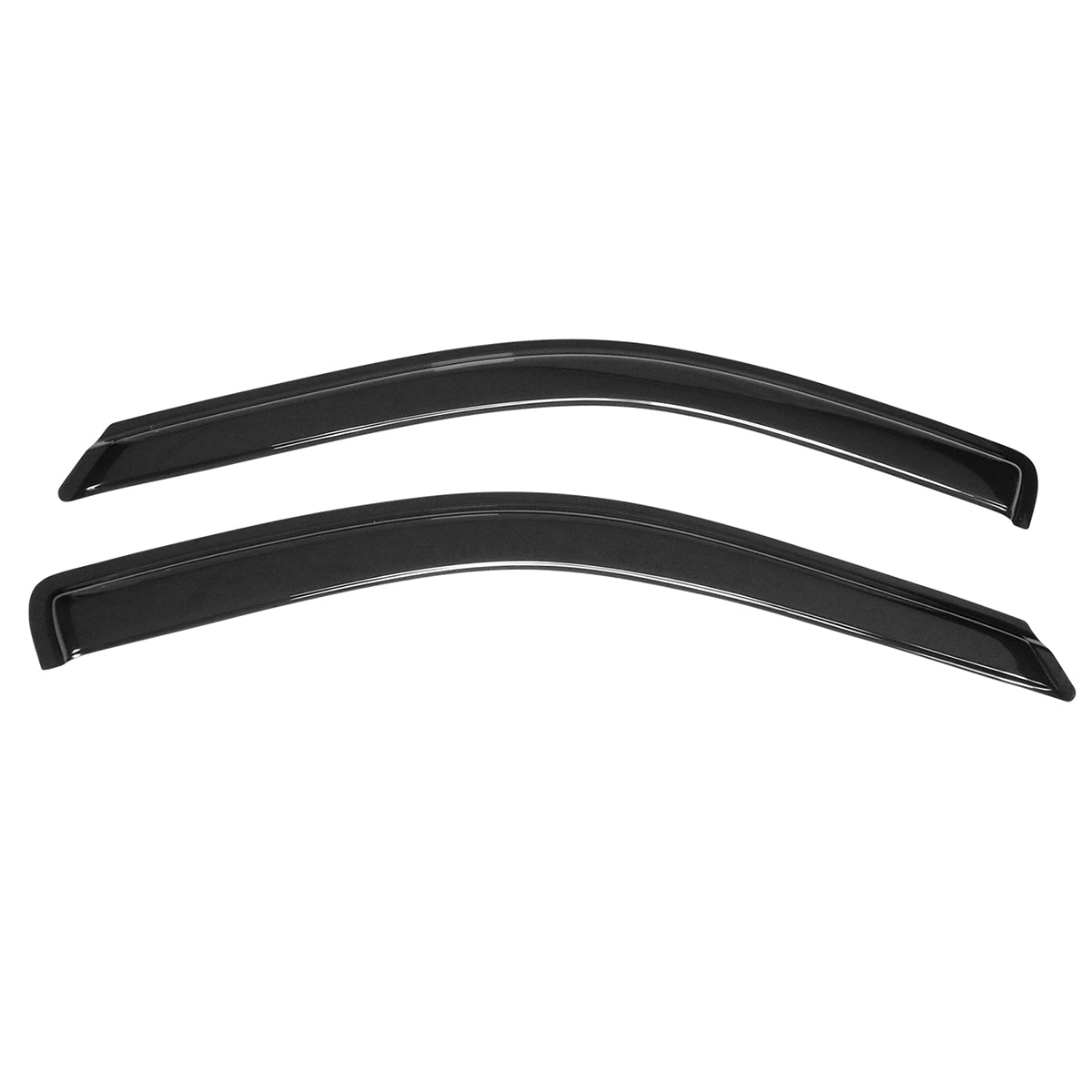 2009-2024 Dodge Ram Slim Style Smoke Tinted Window Visors Acrylic 2PC
