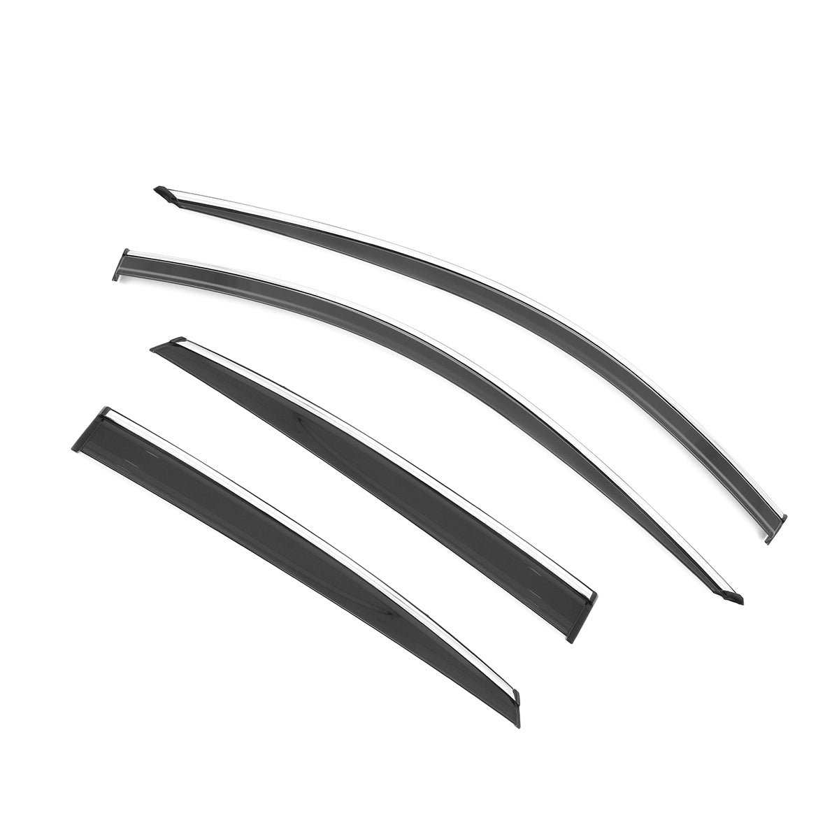 2018-2025 Honda Accord Window Visor Vent Rain Guard W/Chrome Trim PMMA