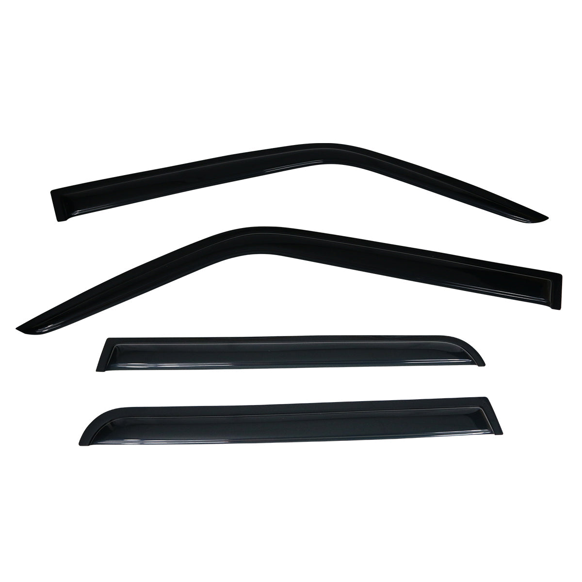 2007-2018 Jeep Patriot Tape on Visor Window Rain Guard Acrylic 4PC