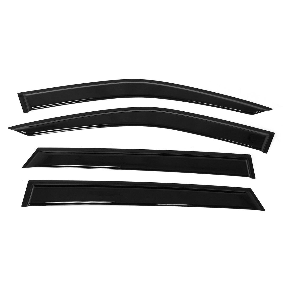 2021-2025 Kia Sorento 4DR Slim Style Black Window Visors Acrylic 4PCS