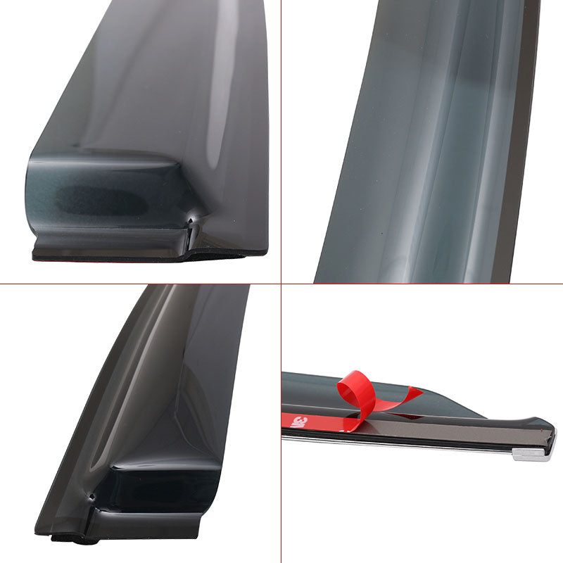 2013-2018 Nissan Altima Slim Style Dark Smoke Window Visors Acrylic