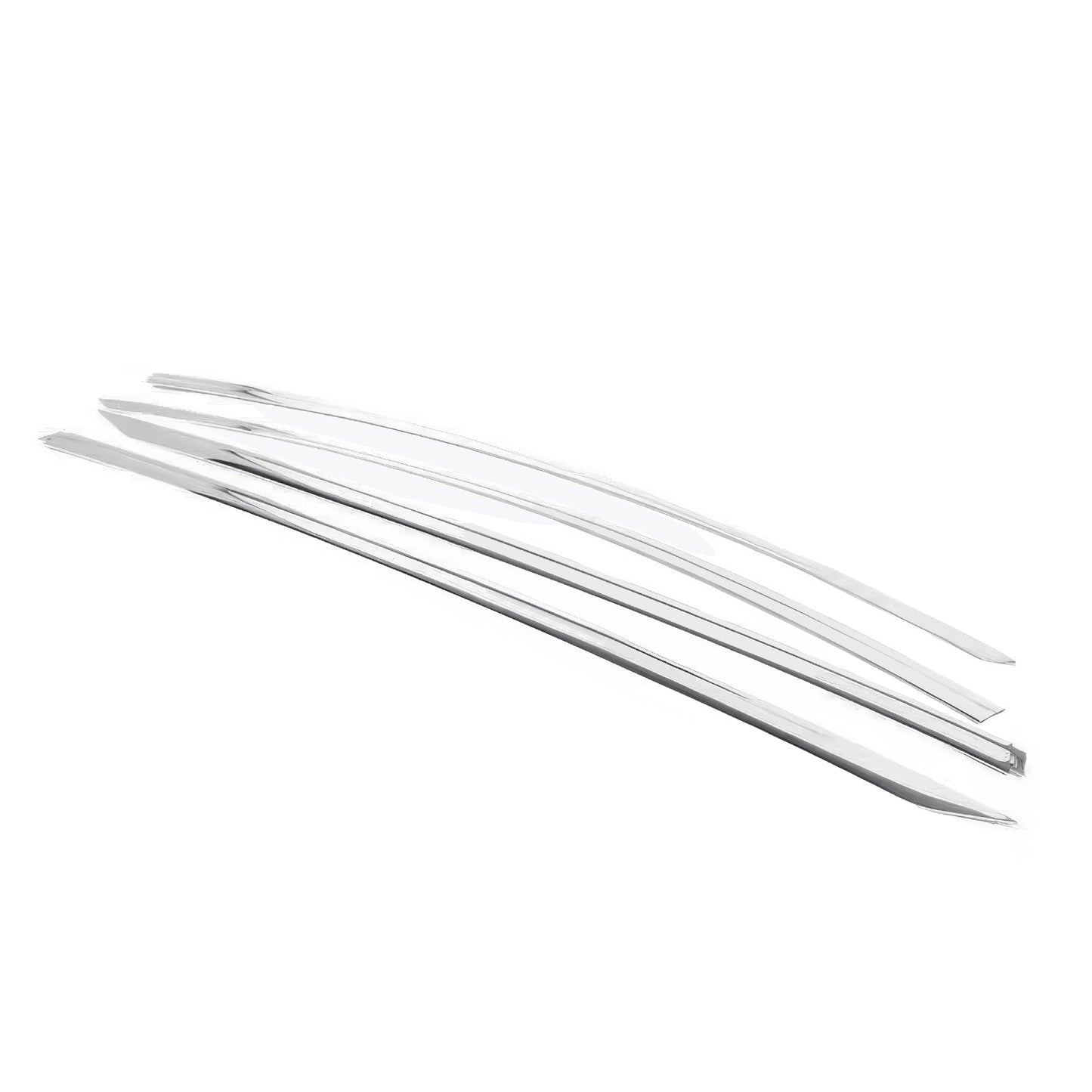 2020-2024 Tesla Model Y Tape-on Chrome Window Visors ABS 4PCS