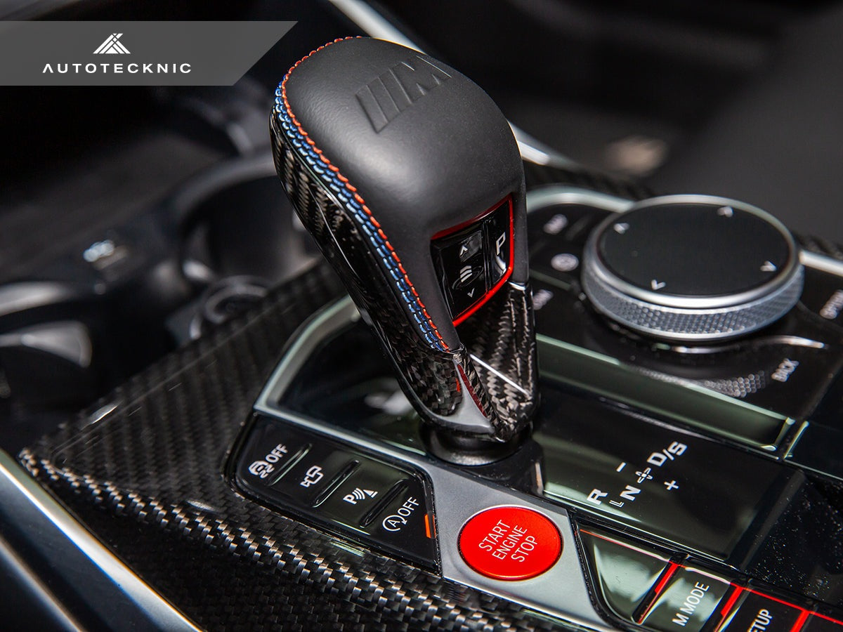AutoTecknic Dry Carbon Gear Selector Cover - BMW F97 X3M | F98 X4M LCI