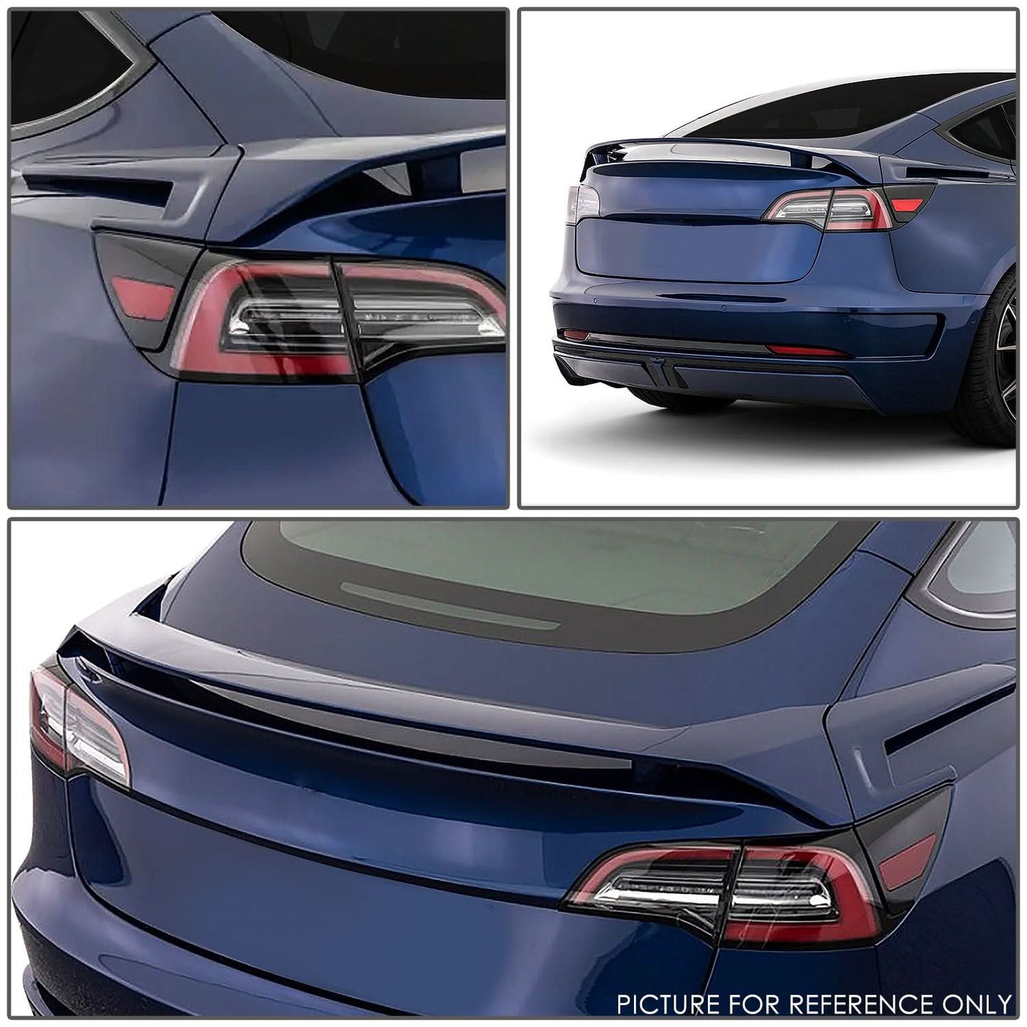 17-22 Tesla Model 3 Rear Spoiler - Matte Black
