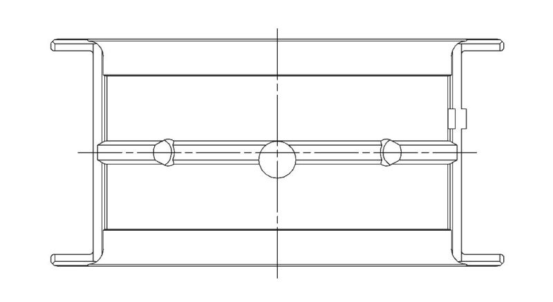 ACL Chevrolet V8 396/402/427/454 STD Size High Perf Main Bearing Set w/.001 Oil Clearance (Narrowed) 5M829HXN-STD