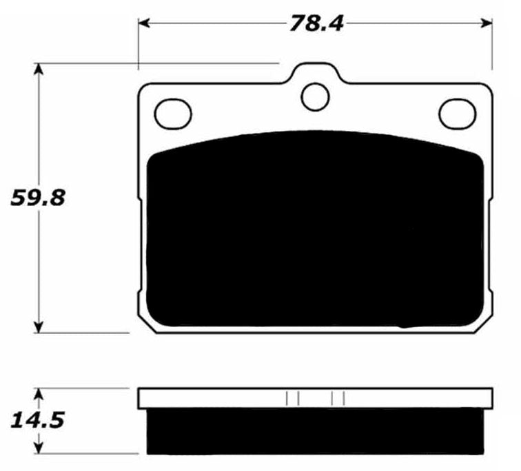 Porterfield Brake Pads for 1974 MAZDA RX 3