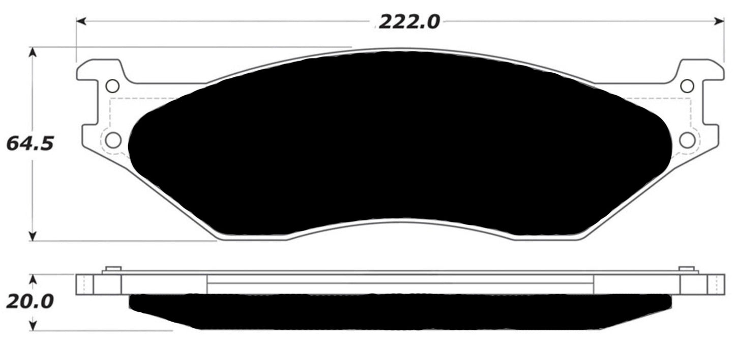Porterfield Brake Pads for 2010 FORD F550 Super Duty