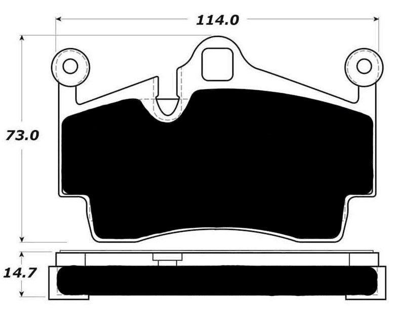 Porterfield Brake Pads for 2017 PORSCHE 718 Boxster S