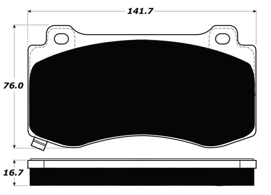 Porterfield Brake Pads for 2013 DODGE CHARGER SRT-8