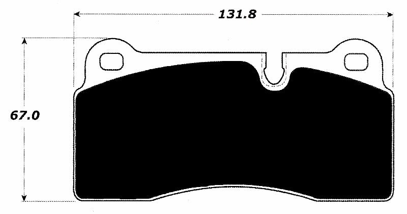 Porterfield Brake Pads for 1996 LAMBORGHINI DIABLO