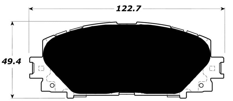 Porterfield Brake Pads for 2012 TOYOTA YARIS R/Drums