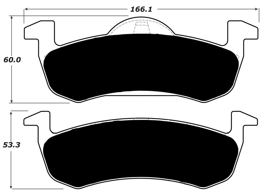 Porterfield Brake Pads for 2013 LINCOLN MKT Gray Calipers