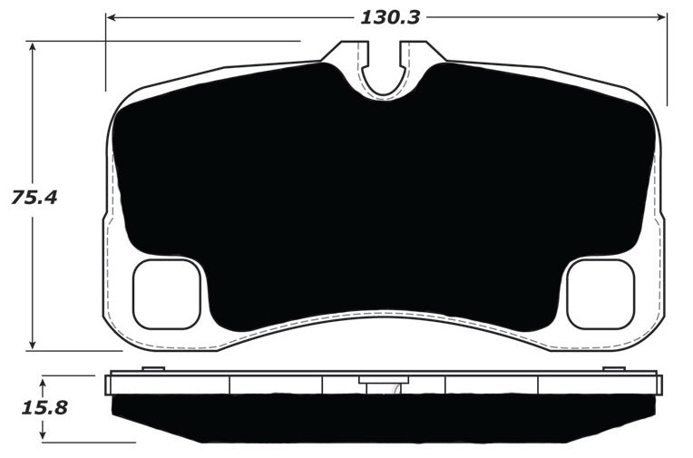 Porterfield Brake Pads for 2010 PORSCHE 911 Turbo w/Iron Discs