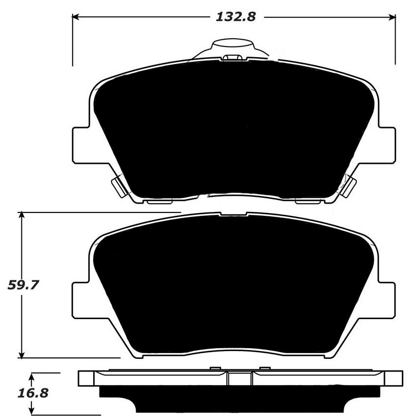 Porterfield Brake Pads for 2014 HYUNDAI SANTA FE-4 Cyl