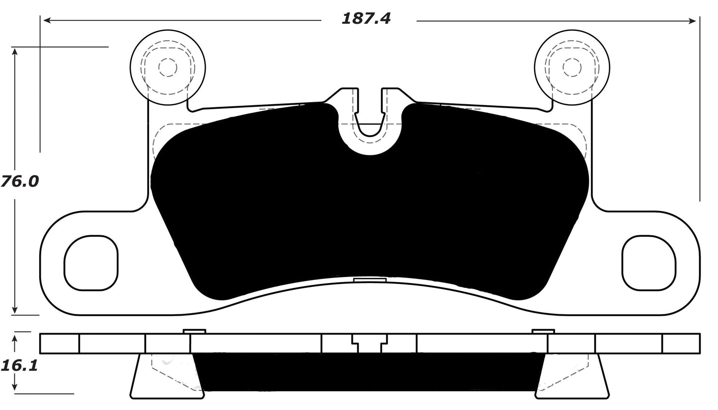 Porterfield Brake Pads for 2012 PORSCHE CAYENNE w/350mm Front Rotor