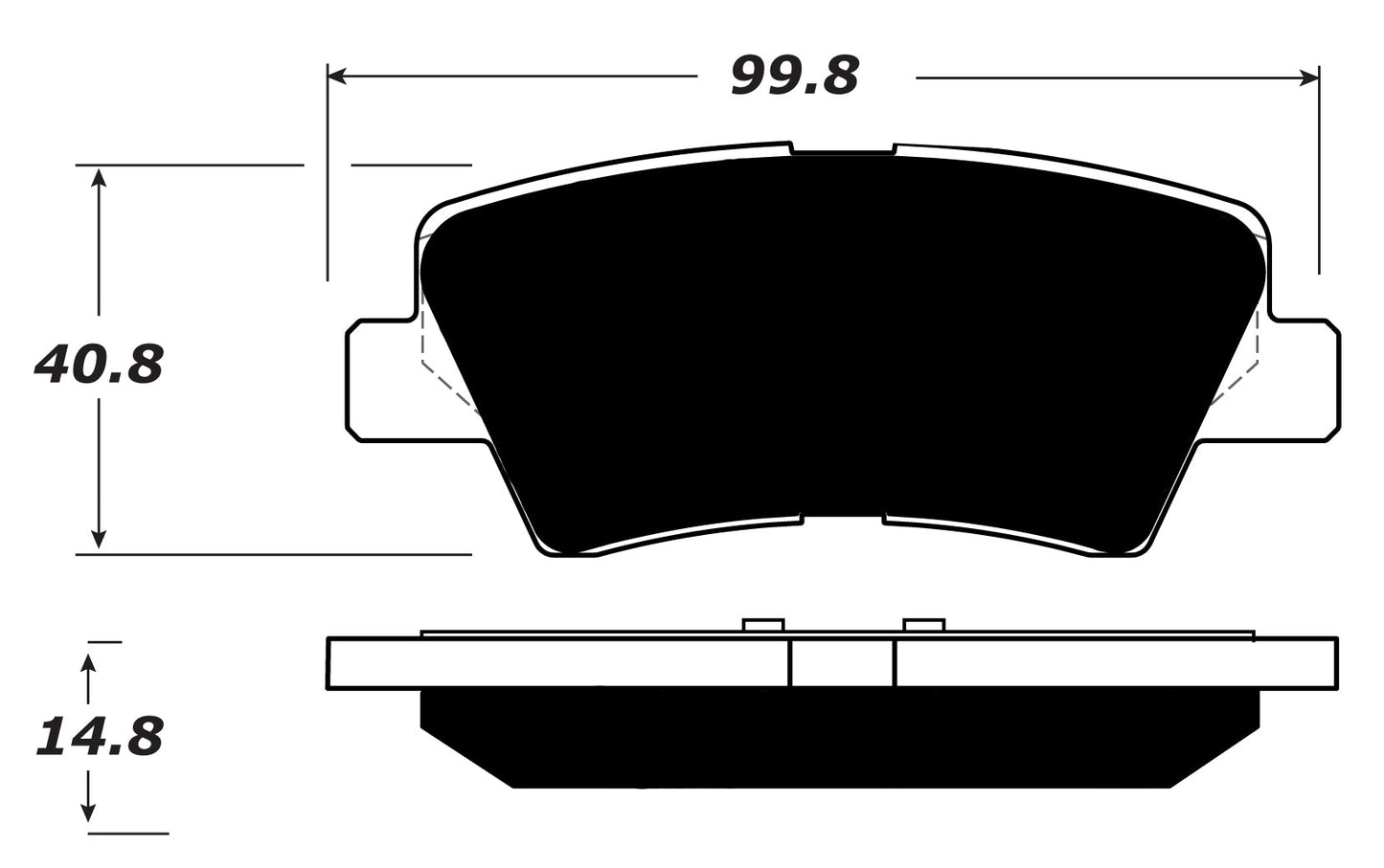Porterfield Brake Pads for 2014 HYUNDAI ACCENT