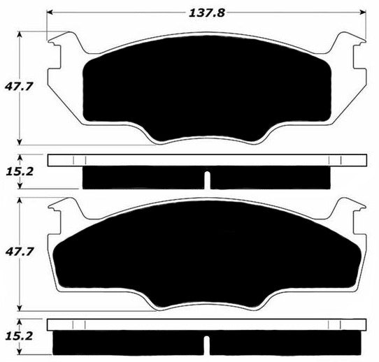 Porterfield Brake Pads for 1984 VOLKSWAGEN RABBIT GTi