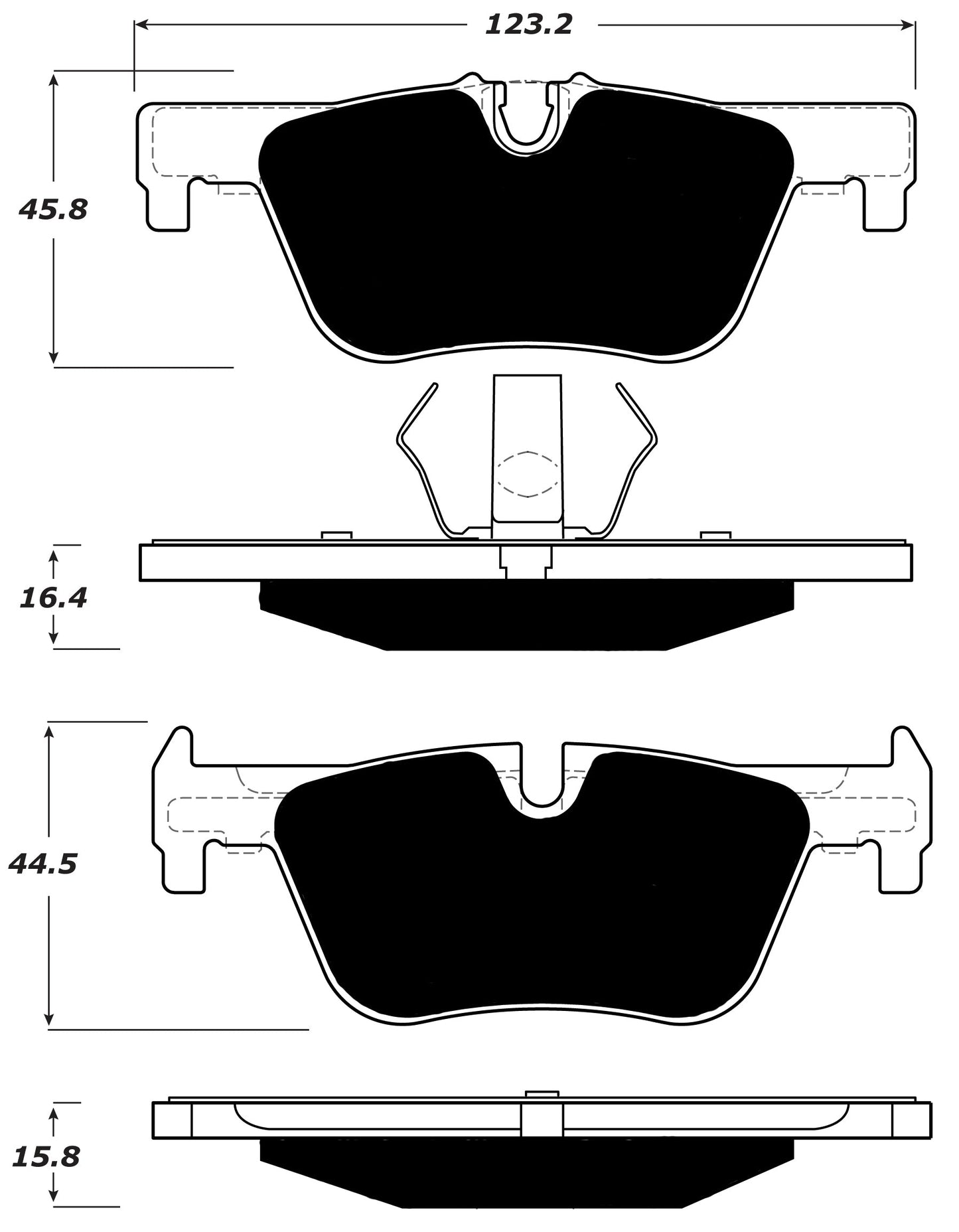 Porterfield Brake Pads for 2014 BMW 228i/228ix - M Sport Pkg. w/330mm Front Disc