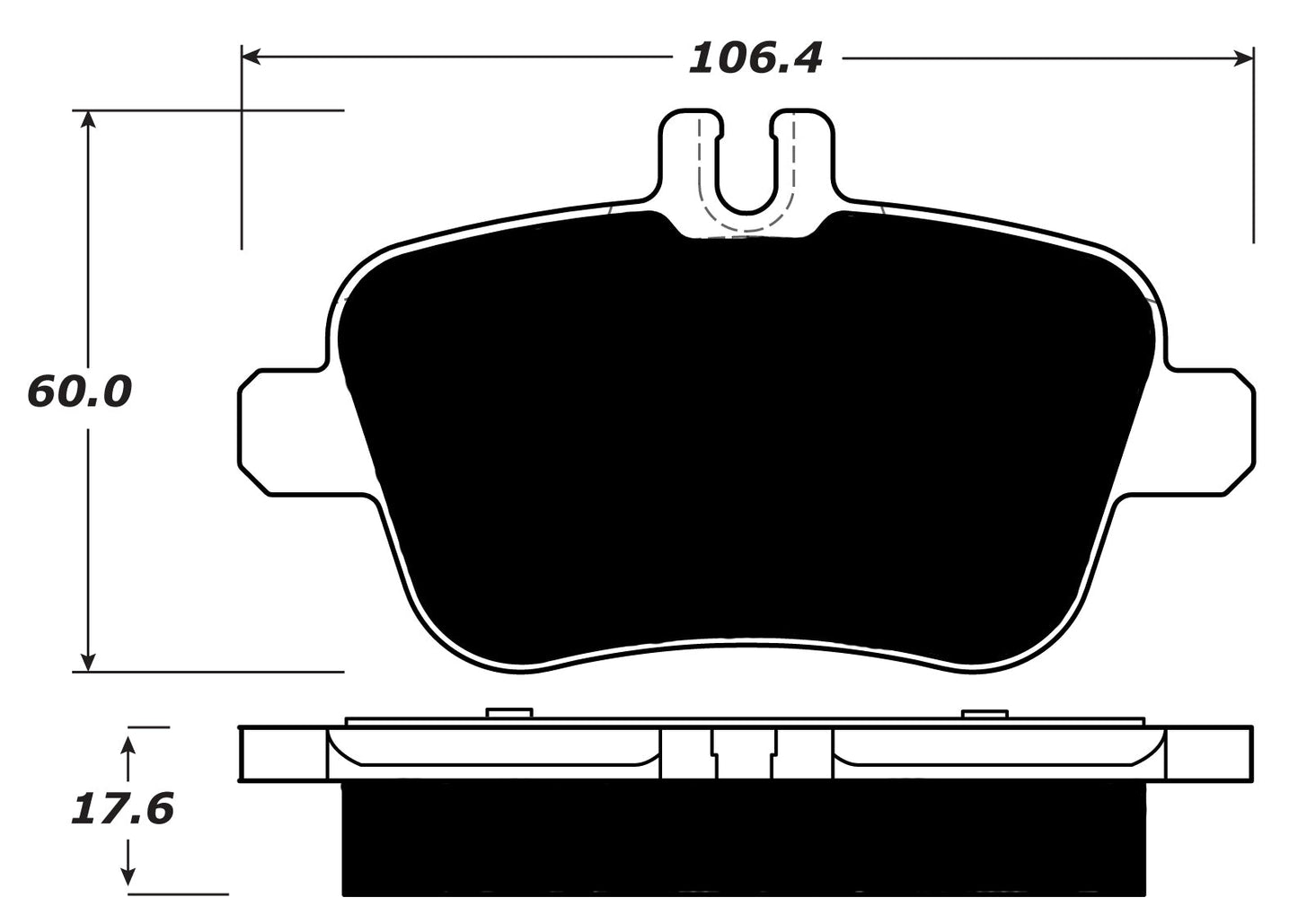 Porterfield Brake Pads for 2014 MERCEDES-BENZ CLA250