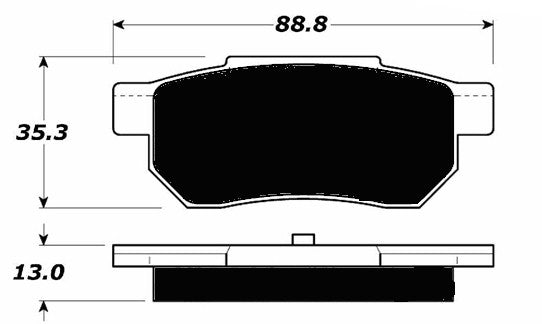 Porterfield Brake Pads for 1990 HONDA PRELUDE S