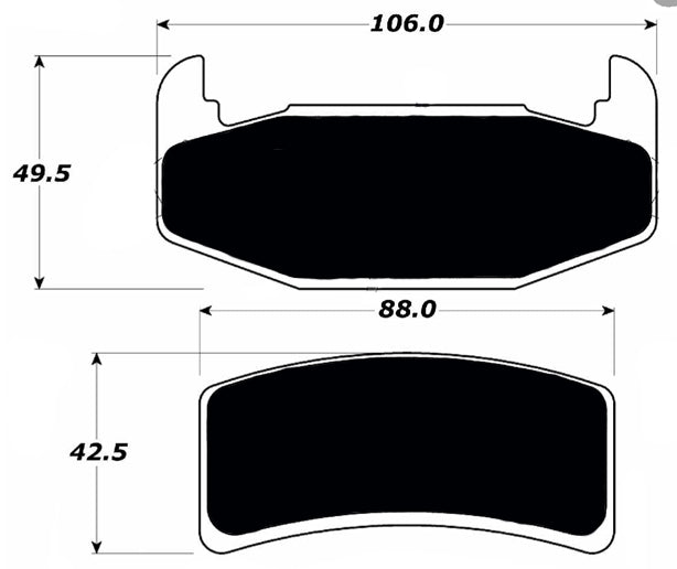 Porterfield Brake Pads for 1991 CHEVROLET LUMINA