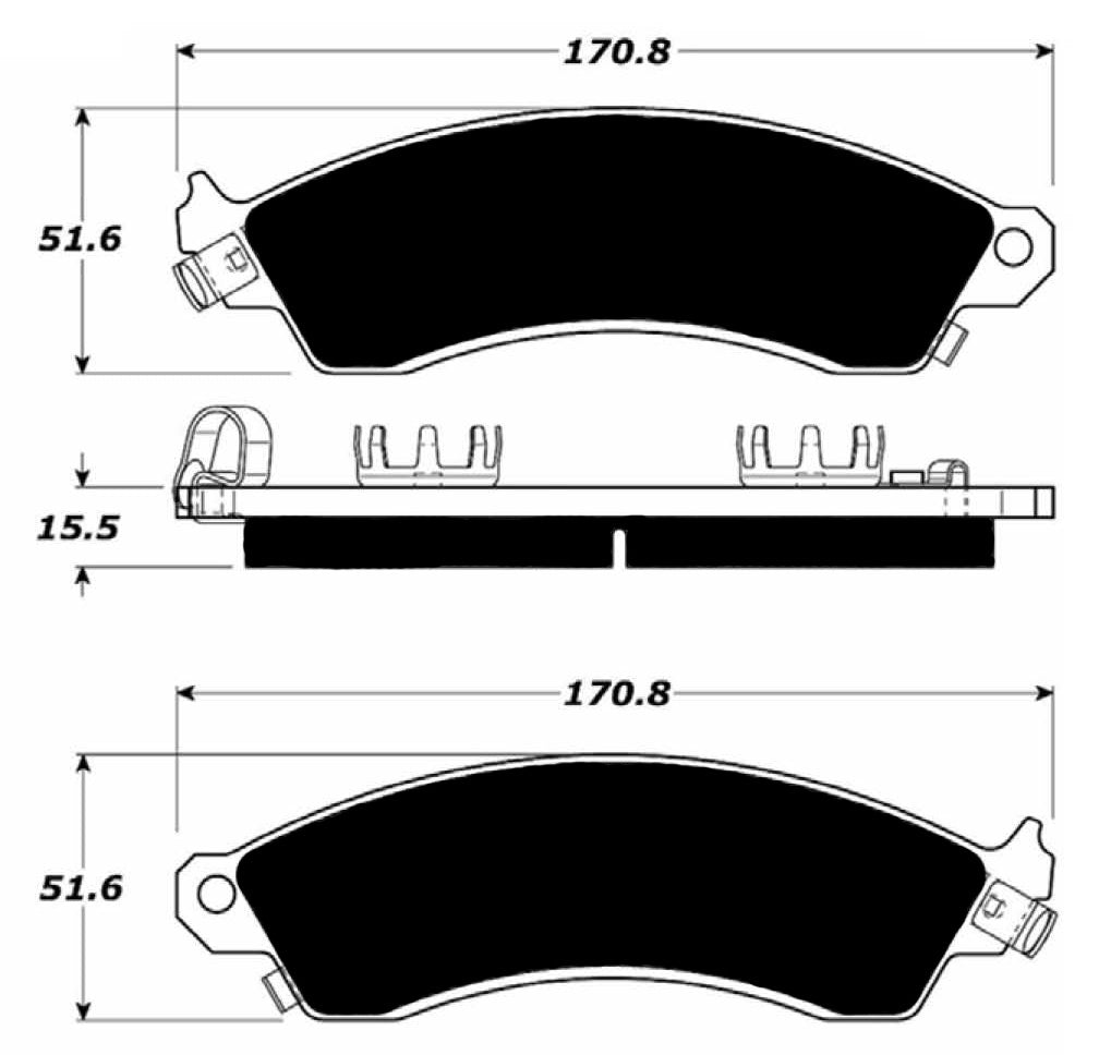 Porterfield Brake Pads for 2004 FORD MUSTANG SVT Cobra