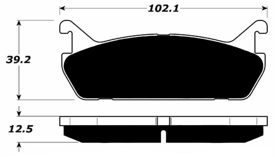 Porterfield Brake Pads for 1991 MAZDA PROTEGE 4WD