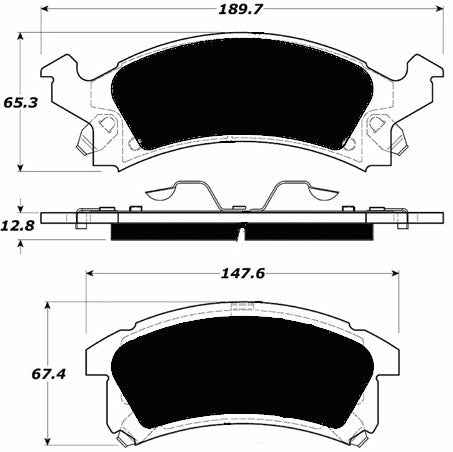 Porterfield Brake Pads for 2011 CHEVROLET CAVALIER w/200mm Rear Drums