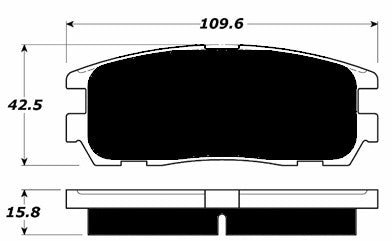 Porterfield Brake Pads for 1994 HONDA PASSPORT 6cyl