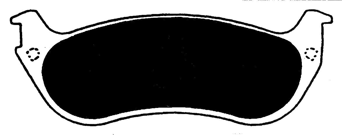 Porterfield Brake Pads for 1996 MERCURY GRAND MARQUIS - w/ Phenolic Pist