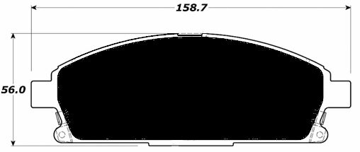 Porterfield Brake Pads for 1997 INFINITI QX4