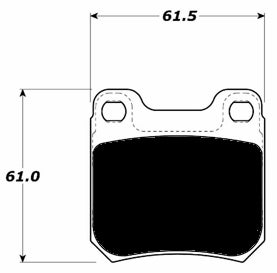 Porterfield Brake Pads for 1998 CADILLAC CATERA