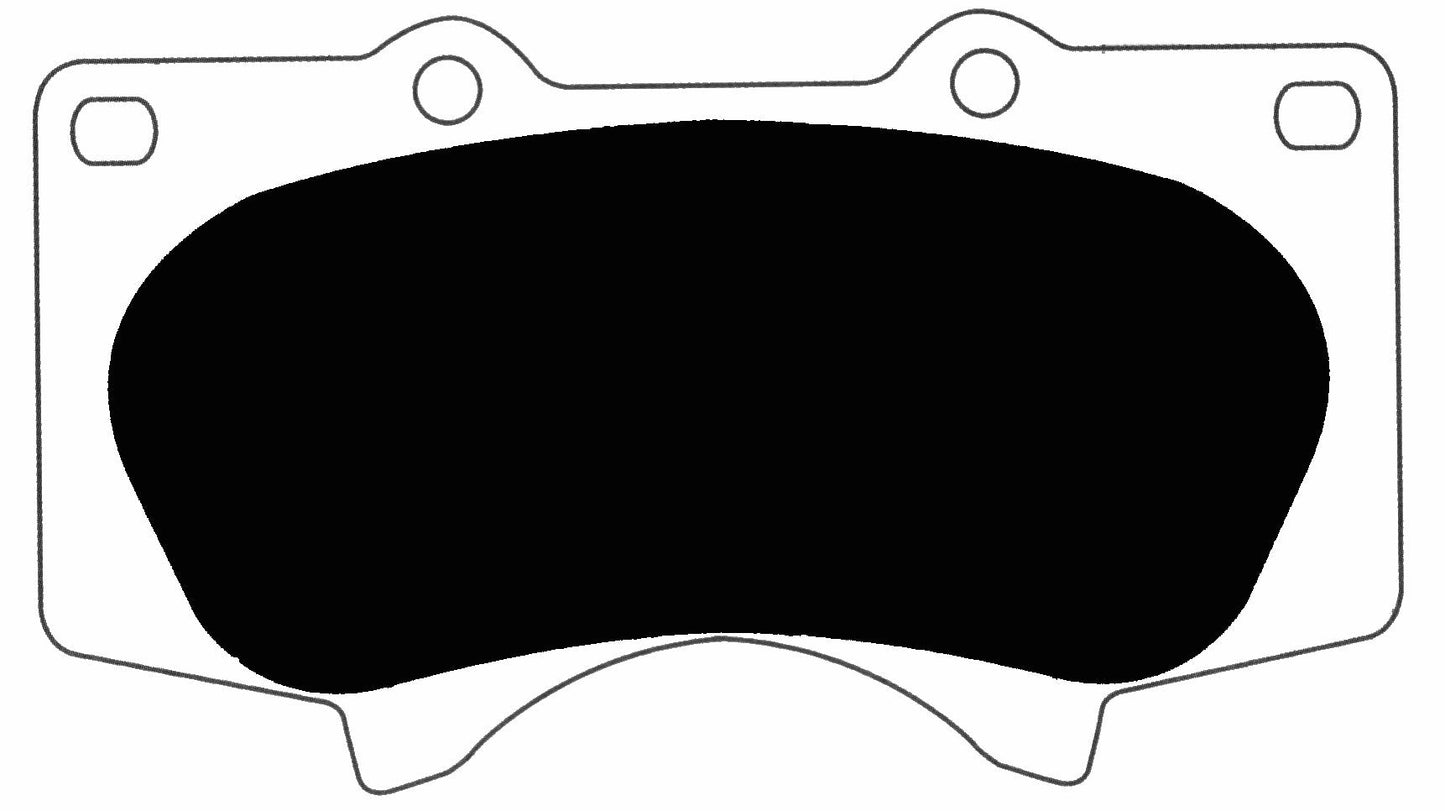 Porterfield Brake Pads for 2017 TOYOTA TACOMA 2WD 6 Lug