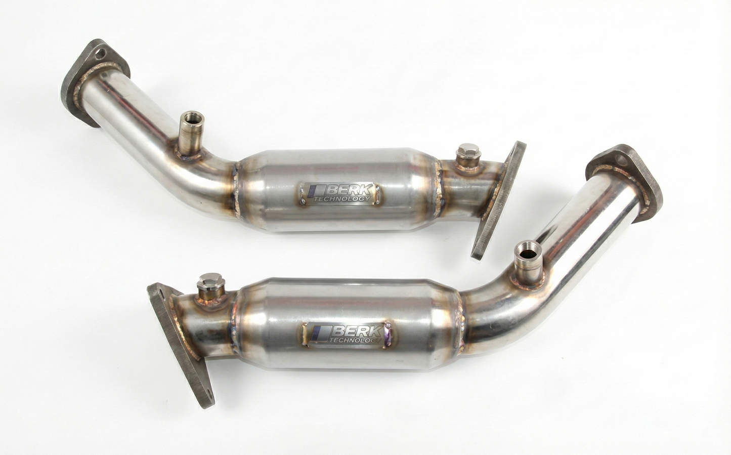 Berk Technology Resonated Test Pipes with CEL Fix for Nissan 370Z 2009-2019, 350Z 2007-2008, Infiniti G37 G35 Q50 Q60 VQ35HR VQ37VHR