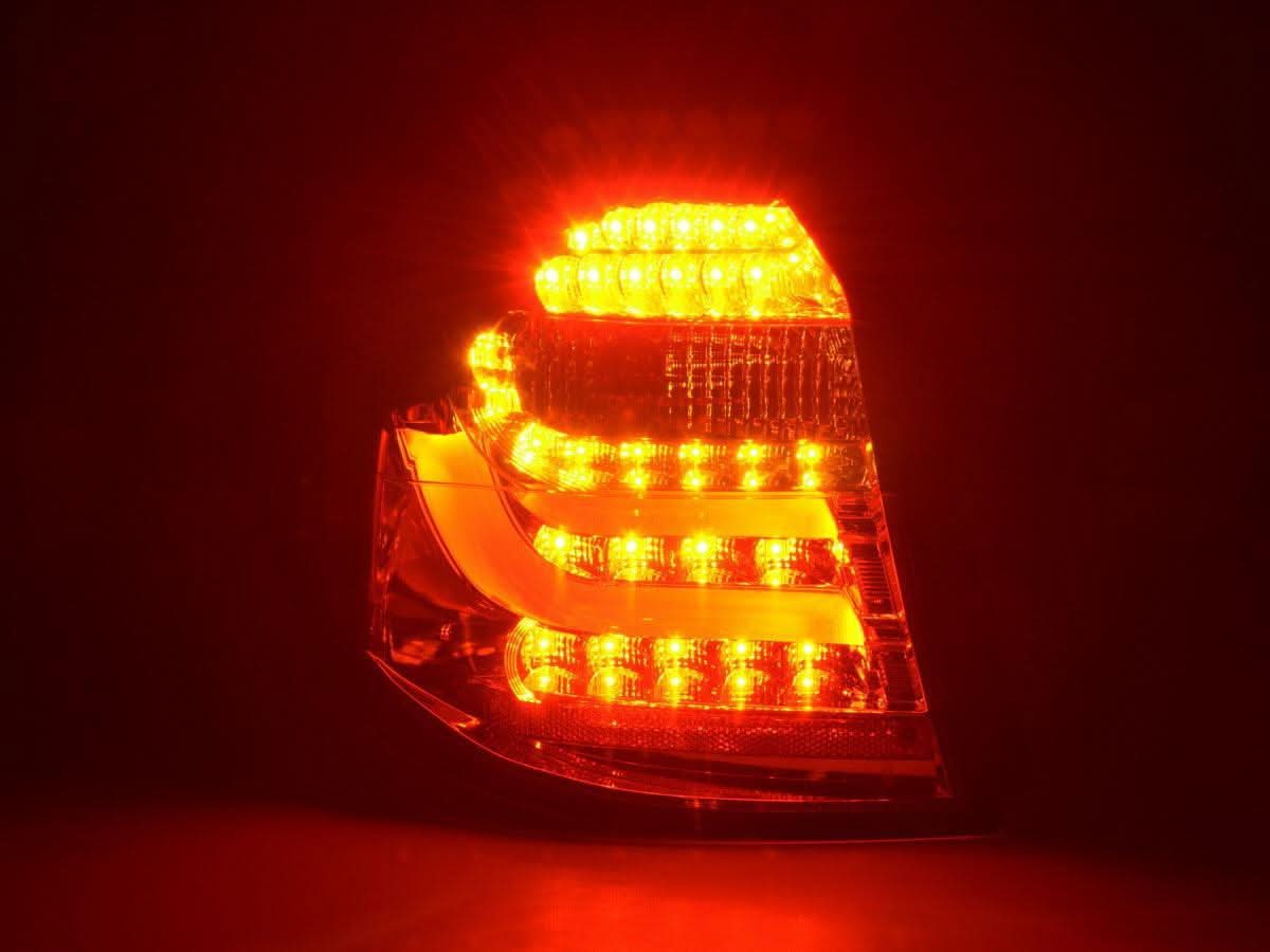 BMW 1-series E81 Coupe Chrome Clear LED Taillights Set (2007-2011)
