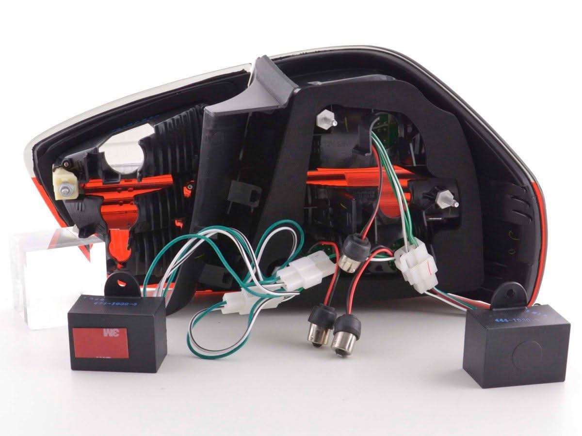 BMW 3-series E90 Sedan Red/Smoke Euro LED Taillights Set (2005-2008)