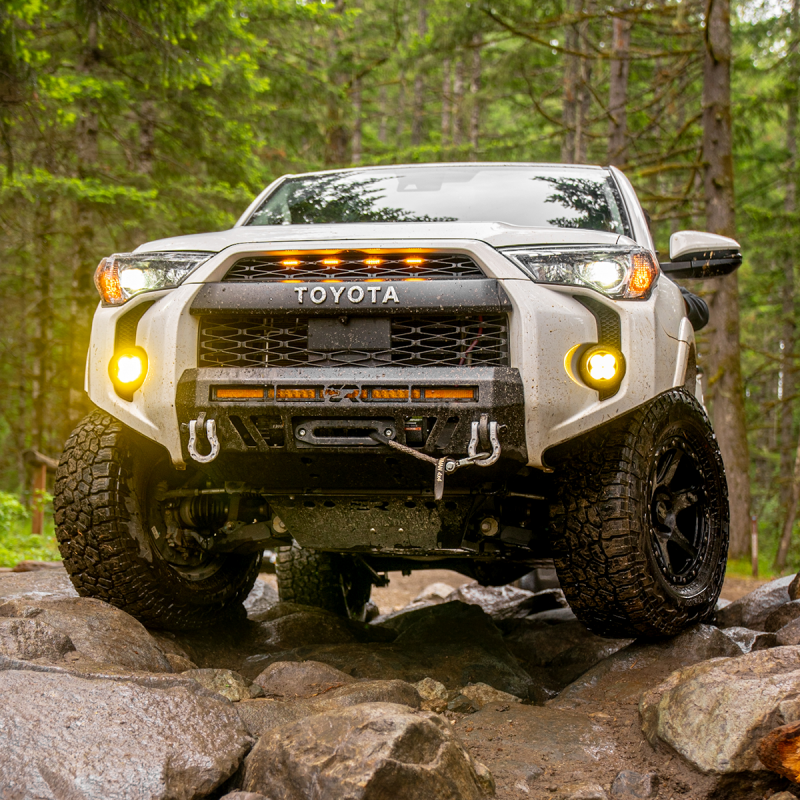 Cali Raised LED Cali Raised 14-24 Toyota 4Runner Stealth Bumper - No Bull Bar / 32In Led Bar Spot CR3773