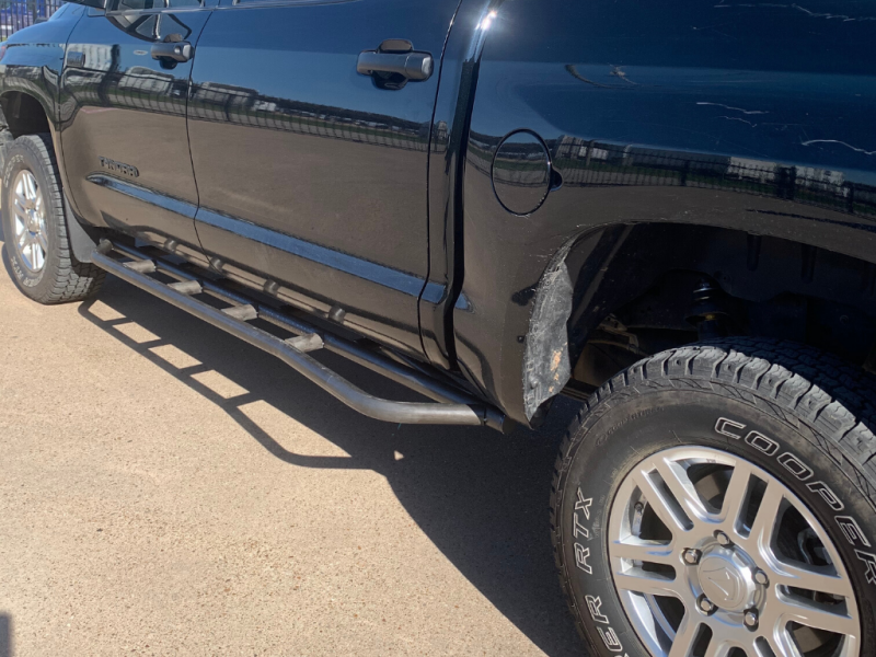 Cali Raised LED Cali Raised 14-21 Toyota Tundra Step Edition Rock Sliders - No Kick Out/No Filler Plate/Powder Coat CR2788