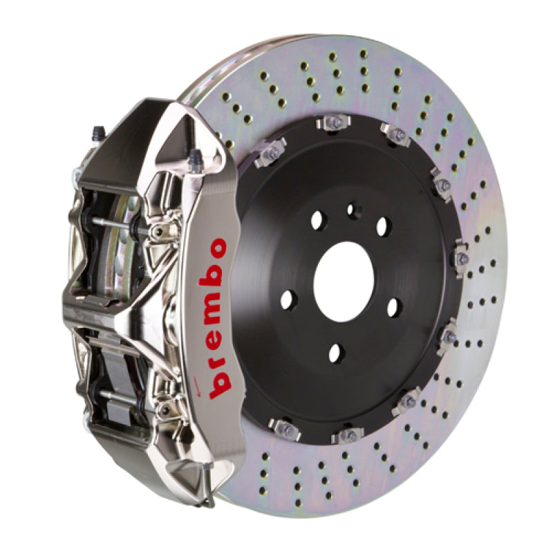 Brembo 10-16 535i Front GTR BBK 6 Piston Billet 405x34 2pc Rotor Drilled-Nickel 1N1.9524AR