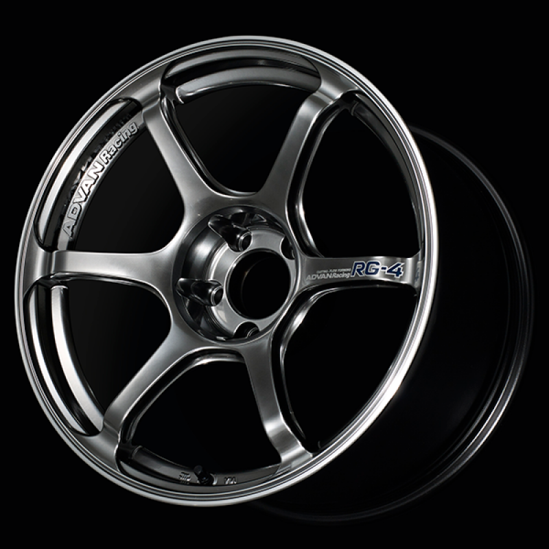 Advan RG-4 17x7.5 / +40 Offset / 5x112 / 66.5mm Bore / Racing Hyper Black and Ring YA47F40MHBR
