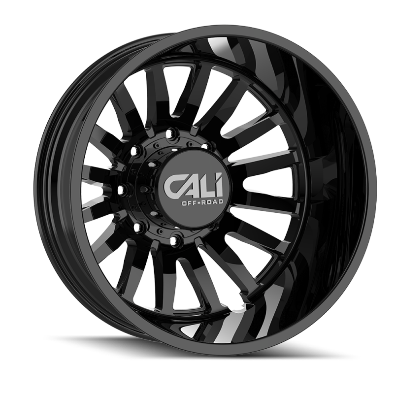 Cali Off-Road 9110D Summit Dually 20x8.25 / 8x165.1 BP / -192mm Offset / 121.3mm Hub Gls Blk Wheel 9110D-2881GBR192