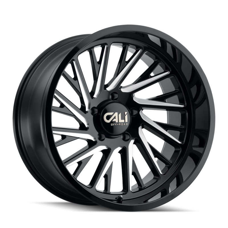 Cali Off-Road 9114 Purge 20x12 / 8x170 BP / -51mm Offset / 125.2mm Hub Gloss Black Milled Wheel 9114-2270BM