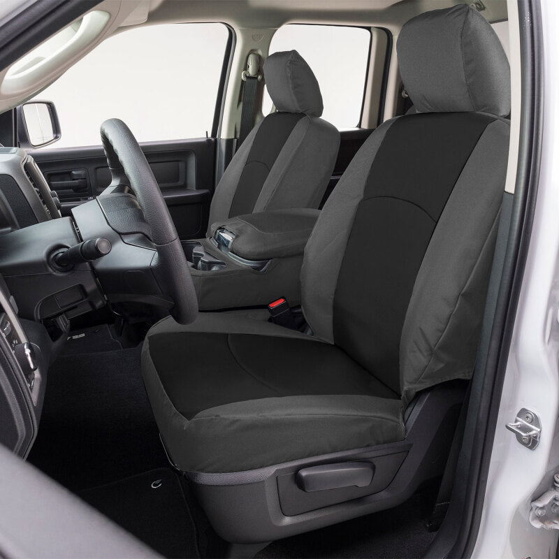 Covercraft 23-25 Ford F250-F550 Endura PrecisionFit Custom Front Row Seat Covers - Black/Charcoal GTF4434ABENBC