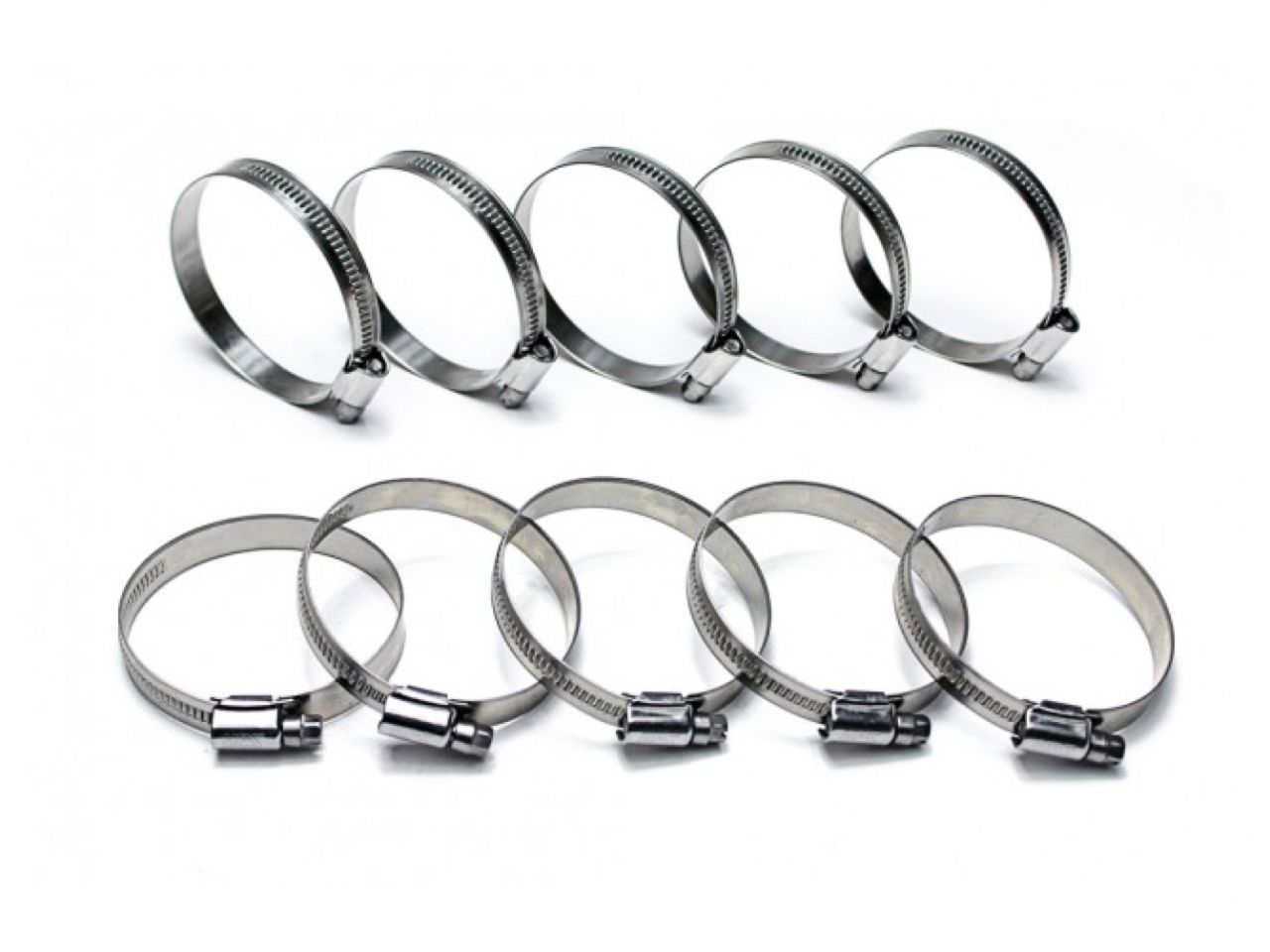 HPS Stainless Steel Embossed Hose Clamps Sae 6 10pc Pack 1/2" - 13/16"