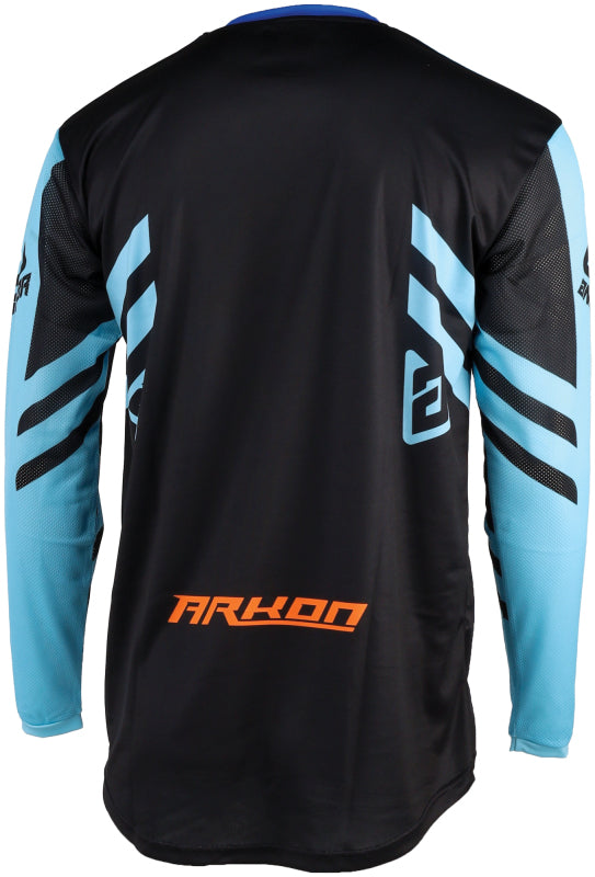 Answer 24 Arkon Nitrus Jersey Blue/Black/Hyper Orange Youth - Medium 442628