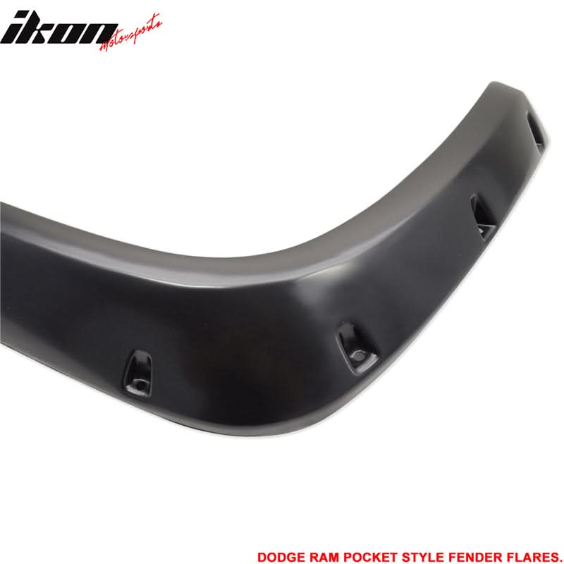 1994-2002 Dodge Ram 1500 2500 3500 Pocket Front Rear Fender Flares ABS